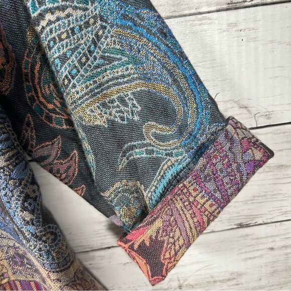 SOFT SURROUNDINGS Paloma Relaxed Jacket Vintage Paisley Rayon S NWT $109 - Picture 5 of 10